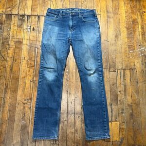 Carhartt Jeans Mens Size 34x34 Blue Denim Regular Fit Straight Leg Outdoor